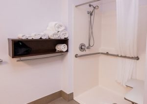Commercial building - interior remodeling - guest special needs shower