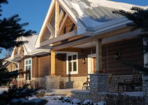 Custom built energy efficient home - outside front