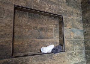 Custom built energy efficient home - shared shower - detail