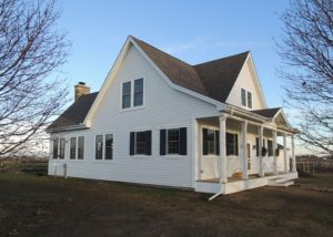 Custom built country home - outside front side