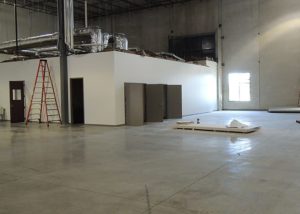 White box - office space under construction