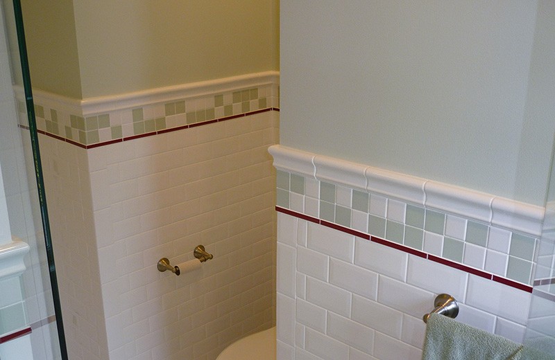 Historic whole house renovation - tile detail in bathroom