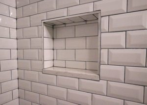Commercial remodeling - apartment bathroom detail