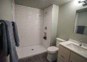 Commercial remodeling - apartment bathroom