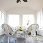 Sun room in custom-built home, Woodstock, IL
