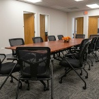 conference room in office remodel in Crystal Lake, IL