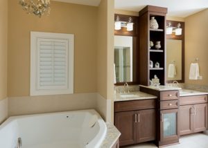 Master Bathroom Suite with soaking tub and vanity