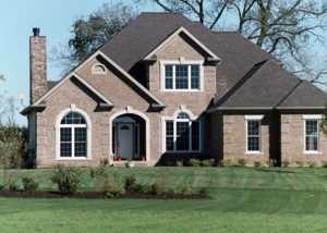 Custom Built Brick Home - front of home