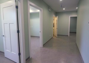 Commercial custom build - examining rooms at hospital