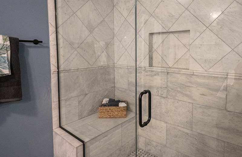 Whole house remodel - new lower level bathroom shower
