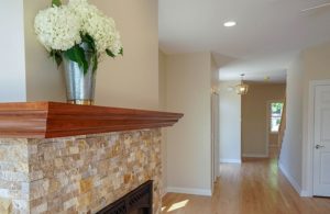 Custom built home - fireplace