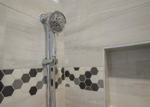 Custom built home - master shower detail