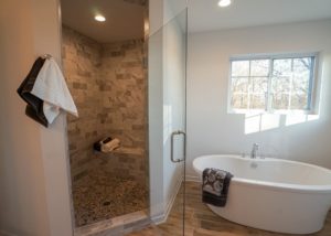 Master Suite Shower and Tub