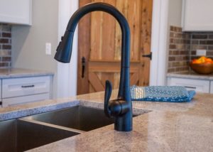 Custom Kitchen Featuring Sink Faucet