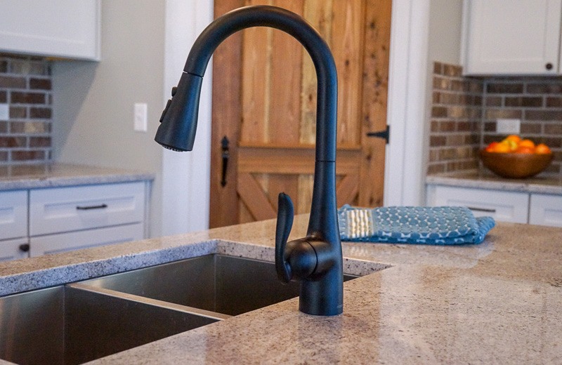 Custom Kitchen Featuring Sink Faucet