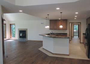 Custom built home, kitchen and great room