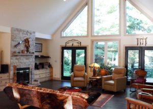 Custom built home - living room