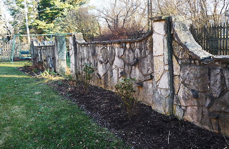 Original Stone Wall Outside