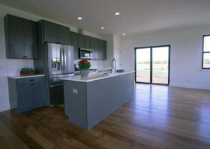 Open Concept Living Area with Kitchen