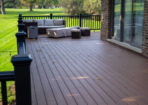 Wrap-around Deck with a View of the Golf Course