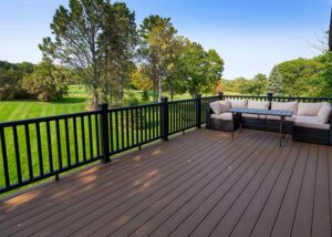 Wrap-around Deck with a View of the Golf Course