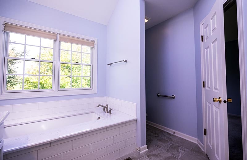 Master Bathroom Soaking Tub and Toilet