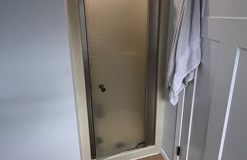 Powder Room Shower Before