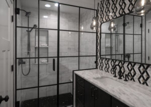 Remodeled Bathroom with Decorative Tile