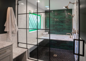 Remodeled Master Bathroom with Wet Room, Shower and Tub