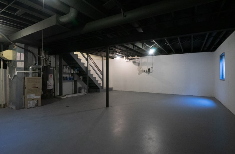 Newly Painted Basement