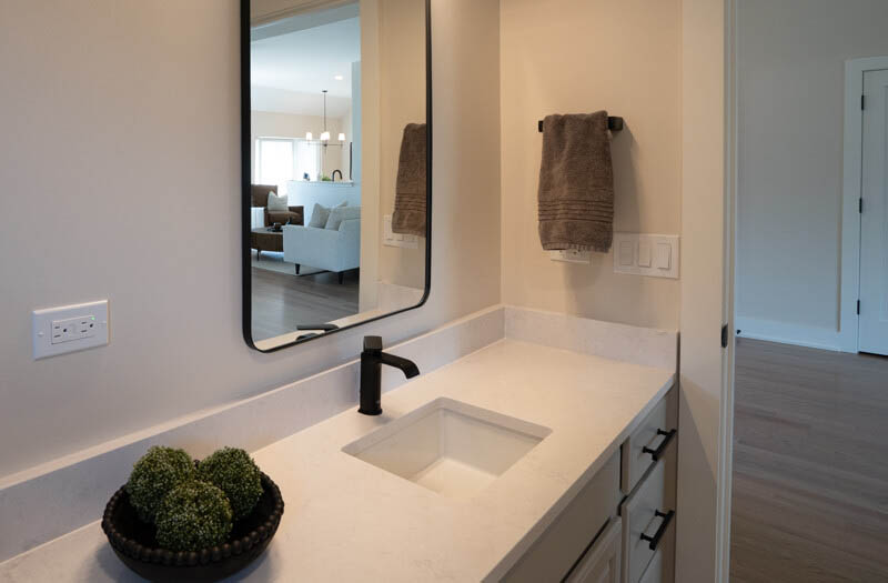 Guest Bathroom sink and mirror